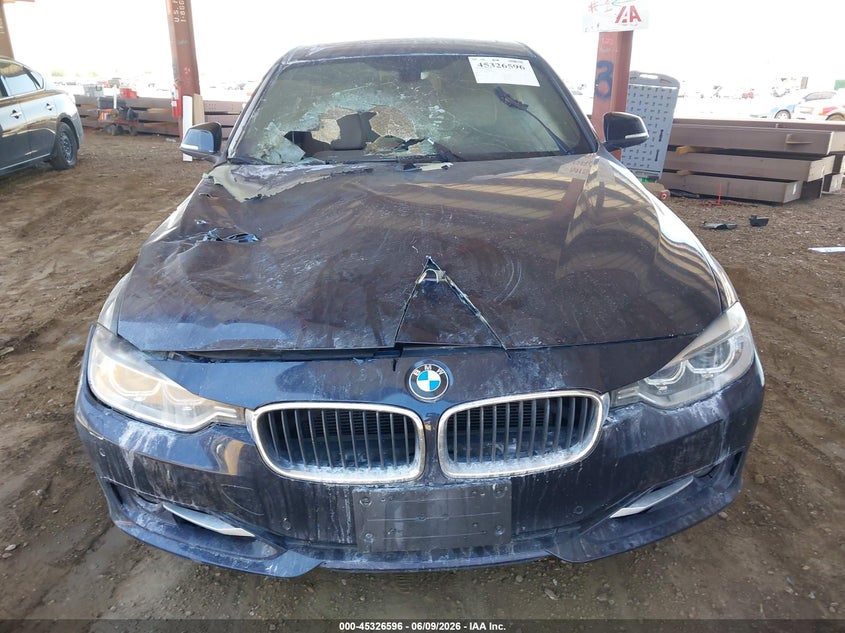 2015 BMW 3er VIN WBA3A9C54FK473206 IAAI salvage auction — EXTERIOR BURN, Wait Title, sold $500 on 2026-10-25 (photo 6)
