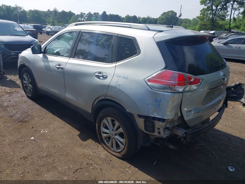 2016 Nissan Rogue VIN JN8AT2MV3GW135451 IAAI salvage auction — REAR END, Salvage (Connecticut), sold $675 on 2026-07-28 (photo 3)