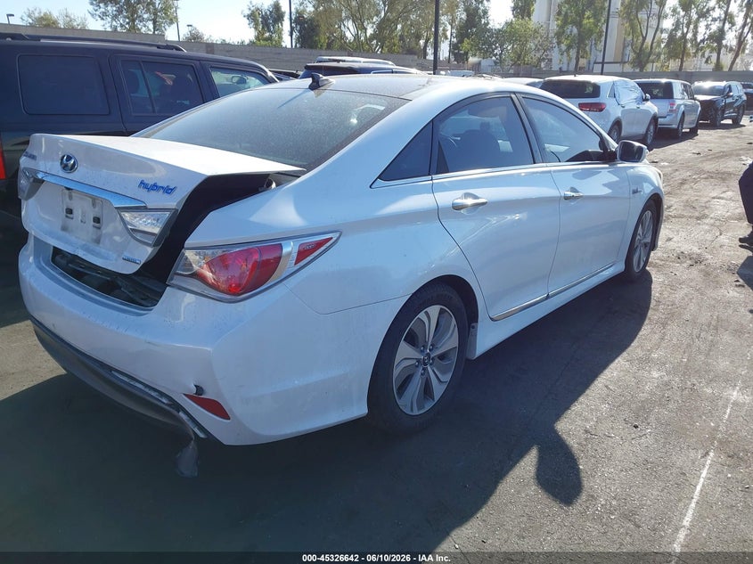 2015 Hyundai Sonata VIN KMHEC4A43FA126194 IAAI salvage auction — REAR END, Salvage Title, sold $875 on 2026-07-17 (photo 4)