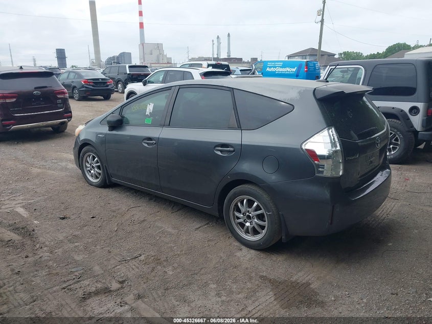 2013 Toyota Prius v VIN JTDZN3EU8D3190303 IAAI salvage auction — FRONT END, Clear (Arizona), sold $1,200 on 2026-07-29 (photo 3)