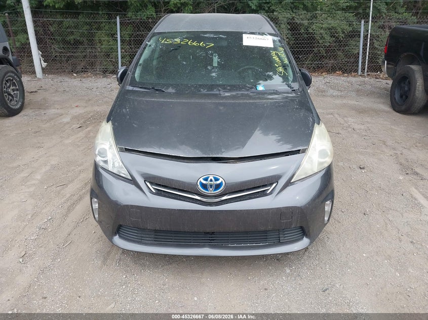 2013 Toyota Prius v VIN JTDZN3EU8D3190303 IAAI salvage auction — FRONT END, Clear (Arizona), sold $1,200 on 2026-07-29 (photo 6)
