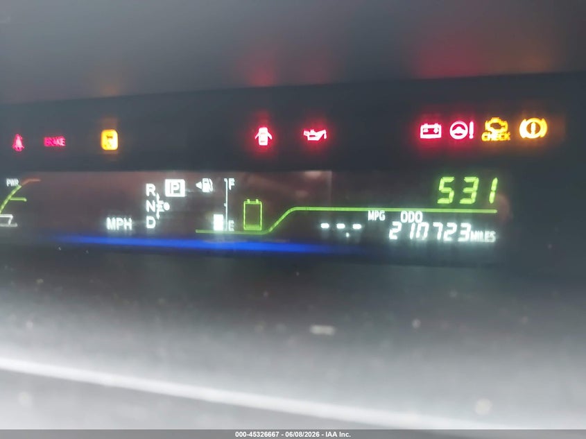 2013 Toyota Prius v VIN JTDZN3EU8D3190303 IAAI salvage auction — FRONT END, Clear (Arizona), sold $1,200 on 2026-07-29 (photo 7)