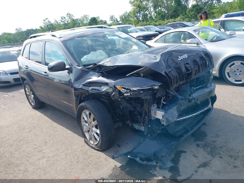 2016 Jeep Cherokee VIN 1C4PJMDS9GW279339 IAAI salvage auction — FRONT END, Salvage (Ohio), sold $425 on 2026-07-09 (photo 1)
