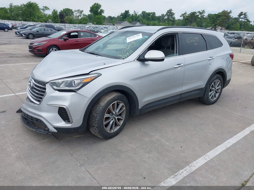 2017 Hyundai Santa fe VIN KM8SM4HF9HU201957 IAAI salvage auction — FRONT END, Clear (Indiana), sold $1,500 on 2026-07-22 (photo 2)
