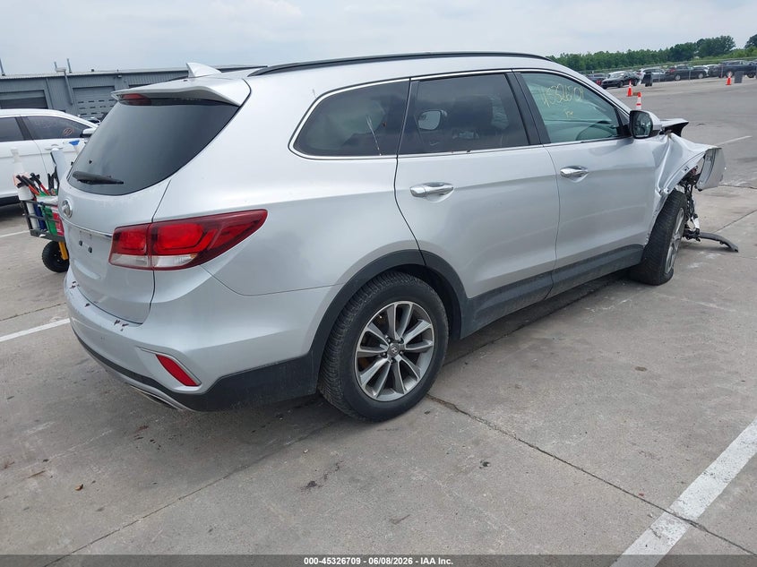 2017 Hyundai Santa fe VIN KM8SM4HF9HU201957 IAAI salvage auction — FRONT END, Clear (Indiana), sold $1,500 on 2026-07-22 (photo 4)