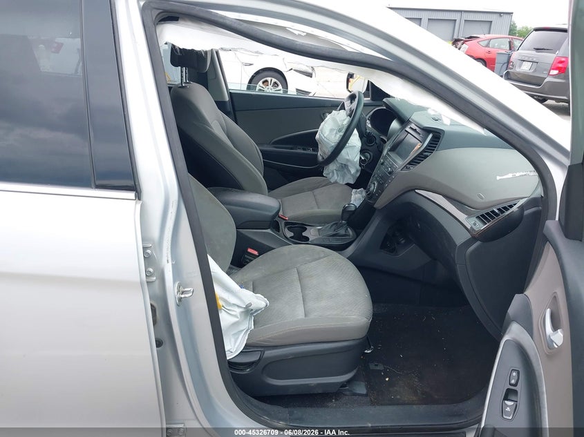 2017 Hyundai Santa fe VIN KM8SM4HF9HU201957 IAAI salvage auction — FRONT END, Clear (Indiana), sold $1,500 on 2026-07-22 (photo 5)