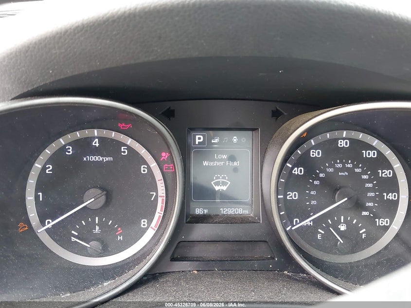 2017 Hyundai Santa fe VIN KM8SM4HF9HU201957 IAAI salvage auction — FRONT END, Clear (Indiana), sold $1,500 on 2026-07-22 (photo 7)