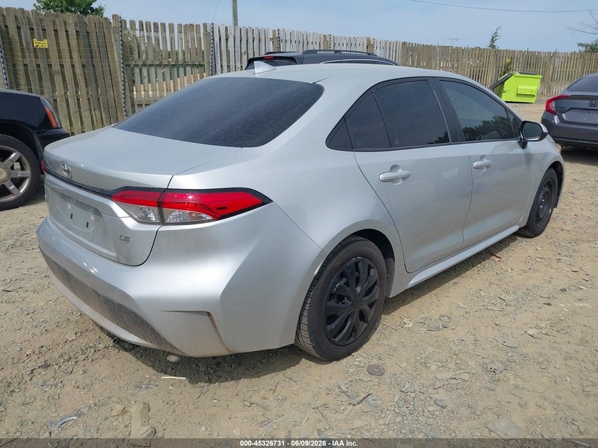 2020 Toyota Corolla VIN 5YFEPRAE6LP004435 IAAI salvage auction — UNKNOWN, Salvage Title, sold $25 on 2026-07-27 (photo 4)