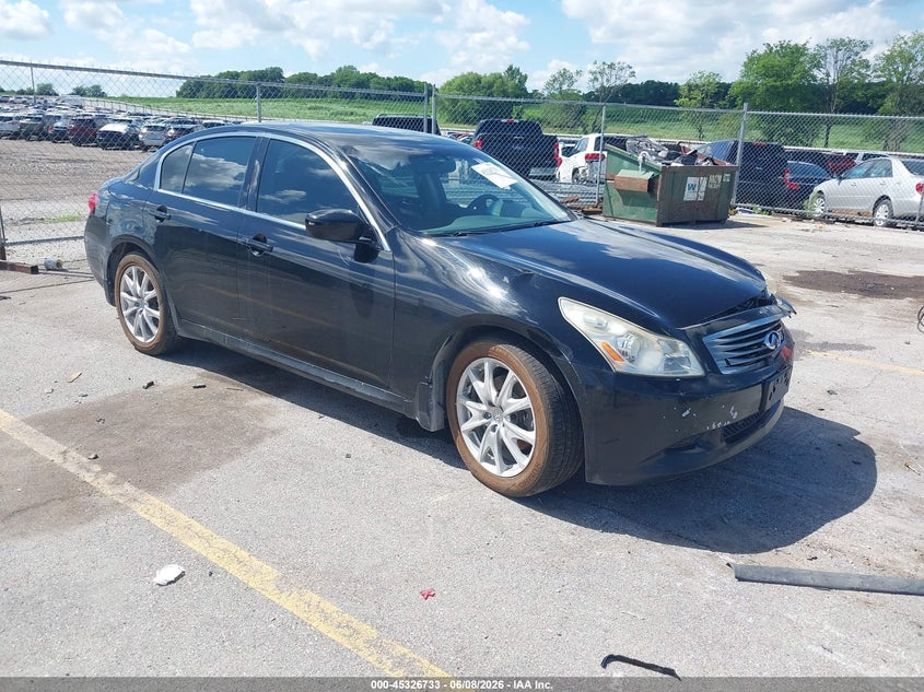 2009 Infiniti G37 VIN JNKCV61F19M354439 IAAI salvage auction — LEFT FRONT, Salvage (Iowa), sold $575 on 2026-07-07 (photo 1)