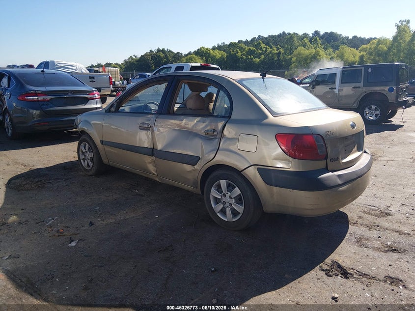 2006 Kia Rio VIN KNADE123966149381 IAAI salvage auction — SIDE, Salvage (Mississippi), sold $250 on 2026-07-15 (photo 3)