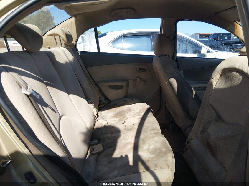 2006 Kia Rio VIN KNADE123966149381 IAAI salvage auction — SIDE, Salvage (Mississippi), sold $250 on 2026-07-15 (photo 8)