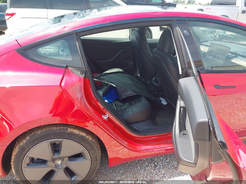 2023 Tesla Model 3 VIN 5YJ3E1EA1PF605016 IAAI salvage auction — HAIL, Clear (Missouri), sold $11,000 on 2026-07-30 (photo 8)