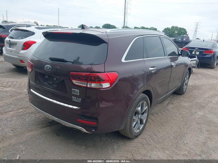 2017 Kia Sorento VIN 5XYPKDA57HG298529 IAAI salvage auction — NORMAL WEAR, Clear (Indiana), sold $1,500 on 2026-07-08 (photo 4)