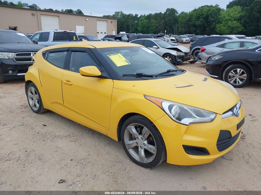 2012 Hyundai Veloster VIN KMHTC6AD3CU020793 IAAI salvage auction — REAR END, Salvage Title, sold $1,700 on 2026-07-06 (photo 1)