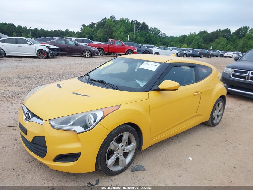 2012 Hyundai Veloster VIN KMHTC6AD3CU020793 IAAI salvage auction — REAR END, Salvage Title, sold $1,700 on 2026-07-06 (photo 2)