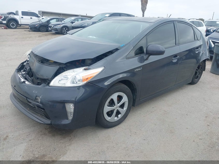 2013 Toyota Prius VIN JTDKN3DU7D5687785 IAAI salvage auction — UNKNOWN, Salvage Title - Dealer (California), sold $425 on 2026-07-08 (photo 2)
