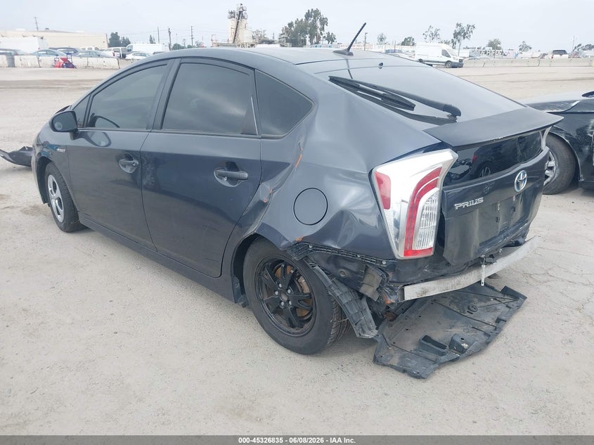 2013 Toyota Prius VIN JTDKN3DU7D5687785 IAAI salvage auction — UNKNOWN, Salvage Title - Dealer (California), sold $425 on 2026-07-08 (photo 3)