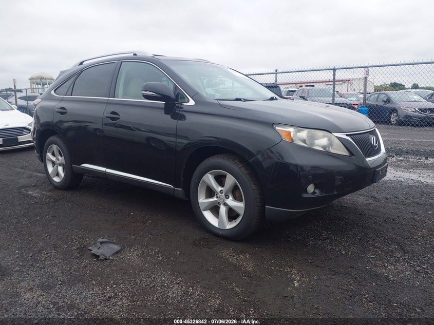 2012 Lexus Rx VIN 2T2BK1BA8CC139362 IAAI salvage auction — UNKNOWN, Salvage Title, sold $4,650 on 2026-08-02 (photo 1)