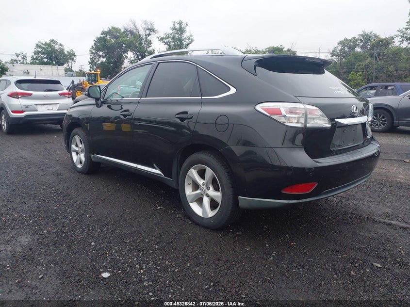 2012 Lexus Rx VIN 2T2BK1BA8CC139362 IAAI salvage auction — UNKNOWN, Salvage Title, sold $4,650 on 2026-08-02 (photo 3)