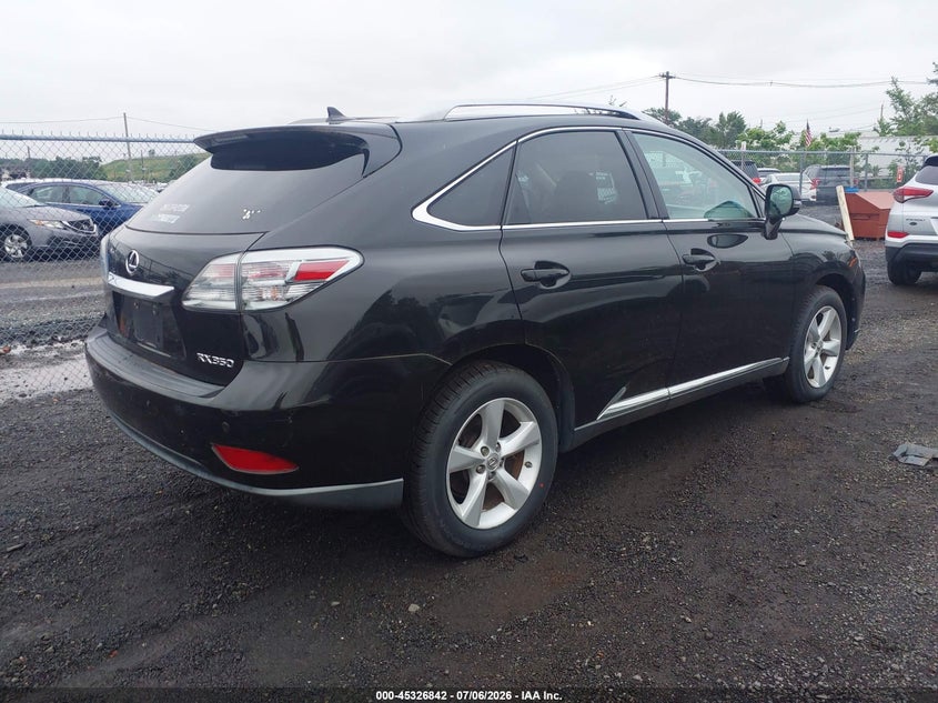 2012 Lexus Rx VIN 2T2BK1BA8CC139362 IAAI salvage auction — UNKNOWN, Salvage Title, sold $4,650 on 2026-08-02 (photo 4)