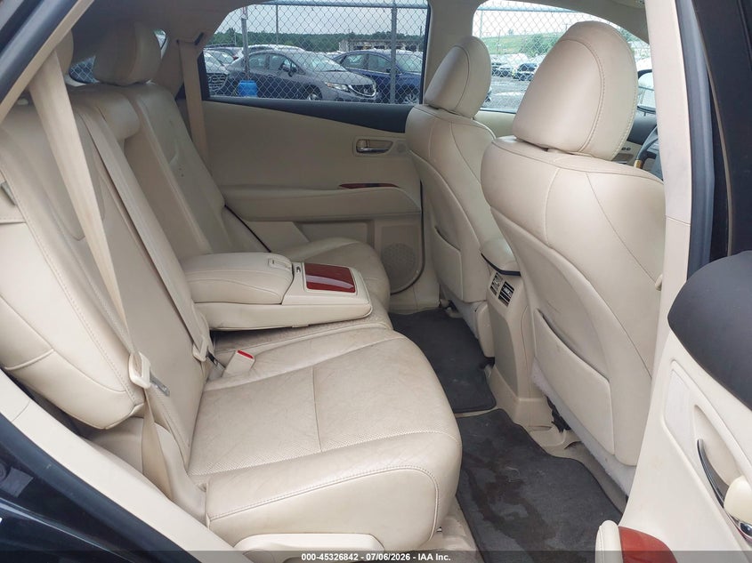 2012 Lexus Rx VIN 2T2BK1BA8CC139362 IAAI salvage auction — UNKNOWN, Salvage Title, sold $4,650 on 2026-08-02 (photo 8)