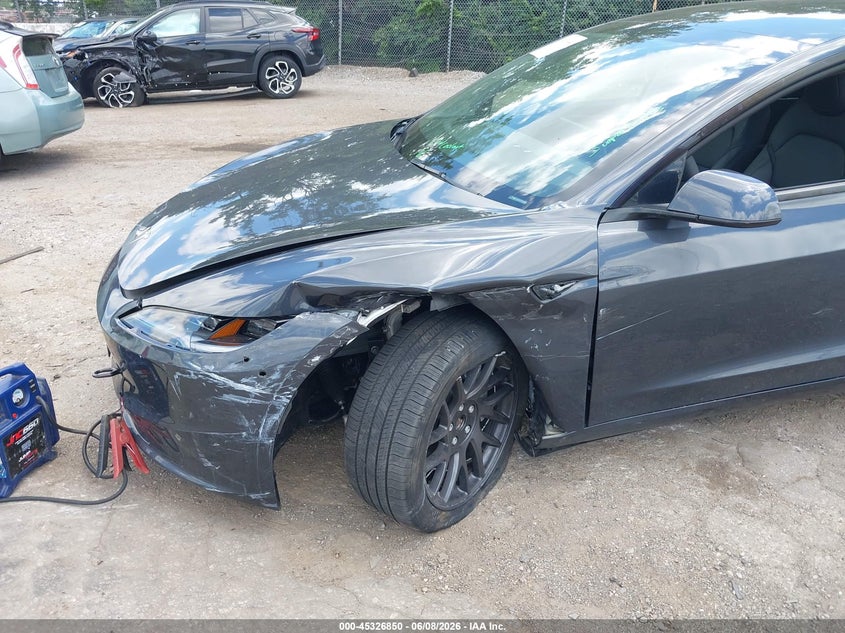 2025 Tesla Model 3 VIN 5YJ3E1EB7SF935034 IAAI salvage auction — LEFT FRONT, Salvage (Pennsylvania), sold $11,800 on 2026-07-30 (photo 6)
