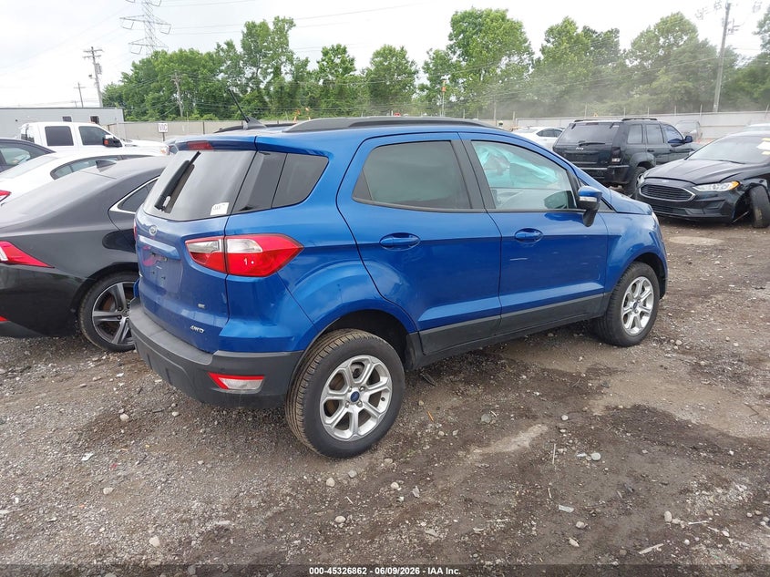 2022 Ford Ecosport VIN MAJ6S3GL0NC473625 IAAI salvage auction — SIDE, Salvage (Ohio), sold $650 on 2026-07-30 (photo 4)