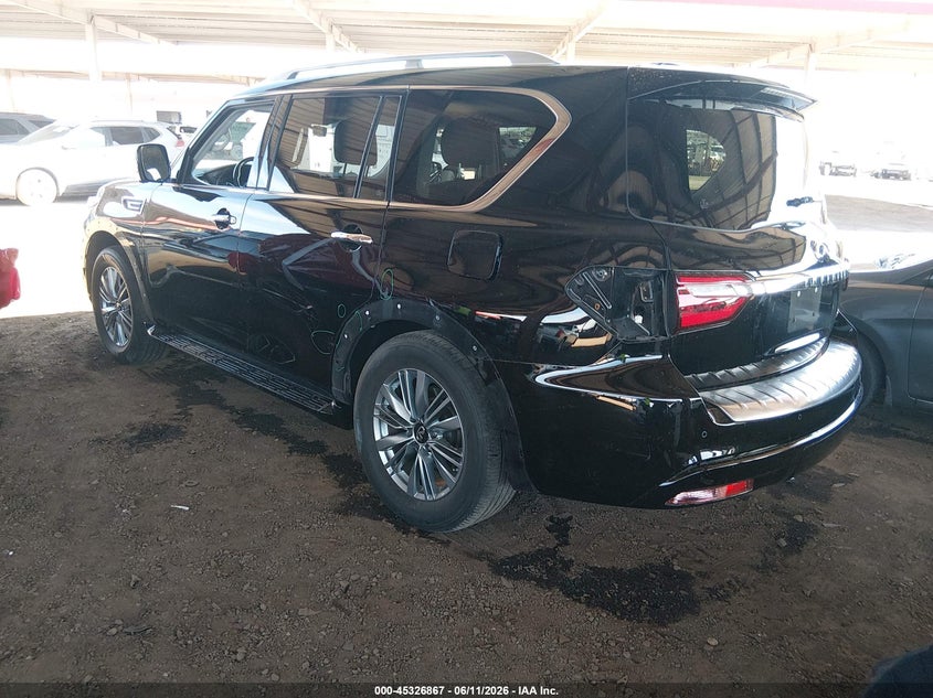 2021 Infiniti Qx80 VIN JN8AZ2AF2M9720575 IAAI salvage auction — FRONT & REAR, Salvage (Arizona), sold $8,000 on 2026-07-23 (photo 3)