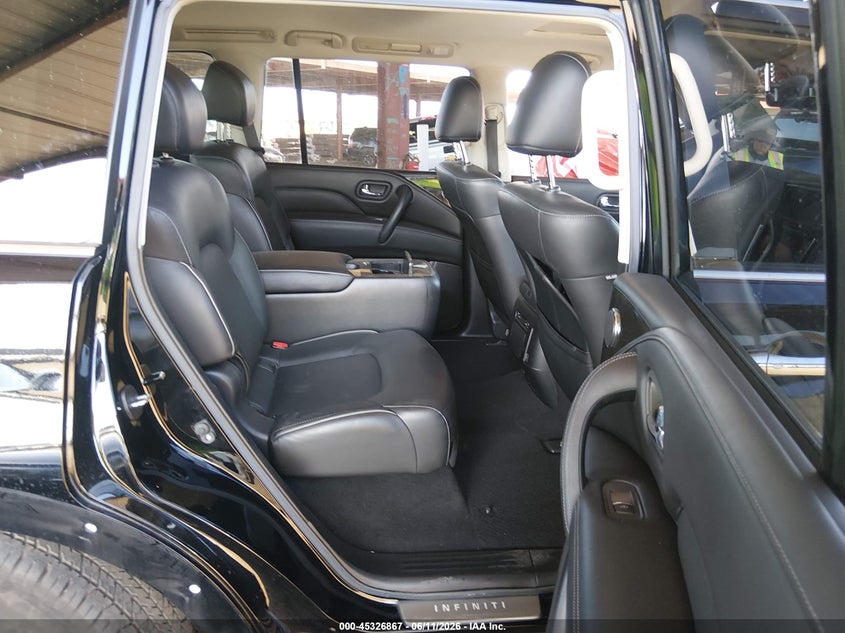 2021 Infiniti Qx80 VIN JN8AZ2AF2M9720575 IAAI salvage auction — FRONT & REAR, Salvage (Arizona), sold $8,000 on 2026-07-23 (photo 8)