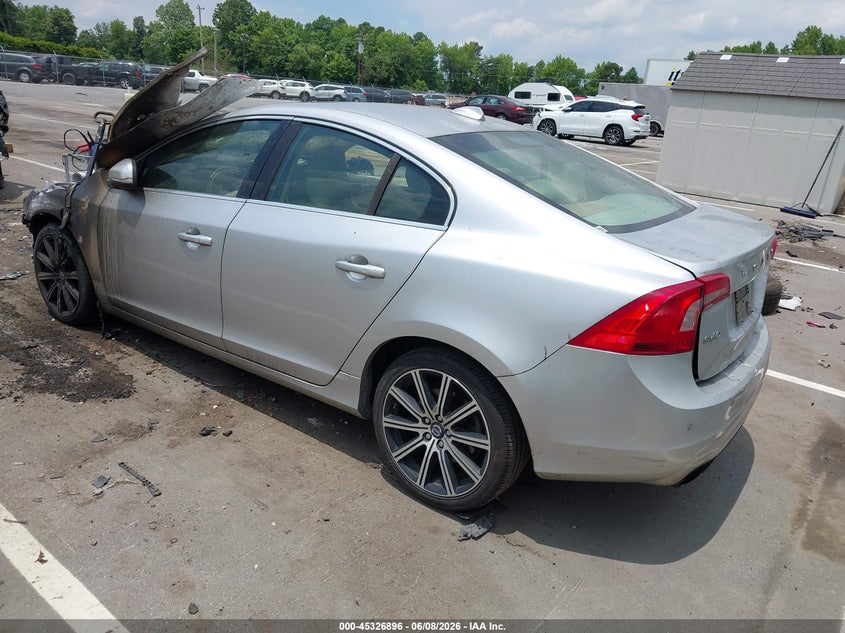 2015 Volvo S60 VIN YV140MFK0F1346550 IAAI salvage auction — Burn Engine, Salvage (North Carolina), sold $275 on 2026-08-06 (photo 3)