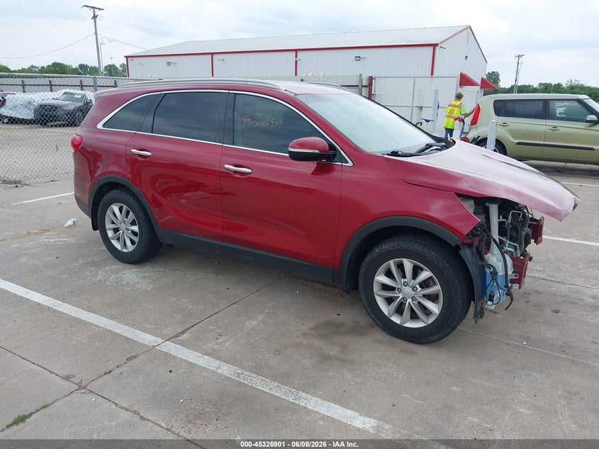 2018 Kia Sorento VIN 5XYPG4A37JG406962 IAAI salvage auction — FRONT END, Salvage Title, sold $1,300 on 2026-07-24 (photo 1)
