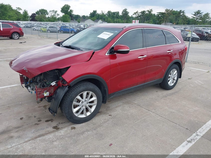2018 Kia Sorento VIN 5XYPG4A37JG406962 IAAI salvage auction — FRONT END, Salvage Title, sold $1,300 on 2026-07-24 (photo 2)