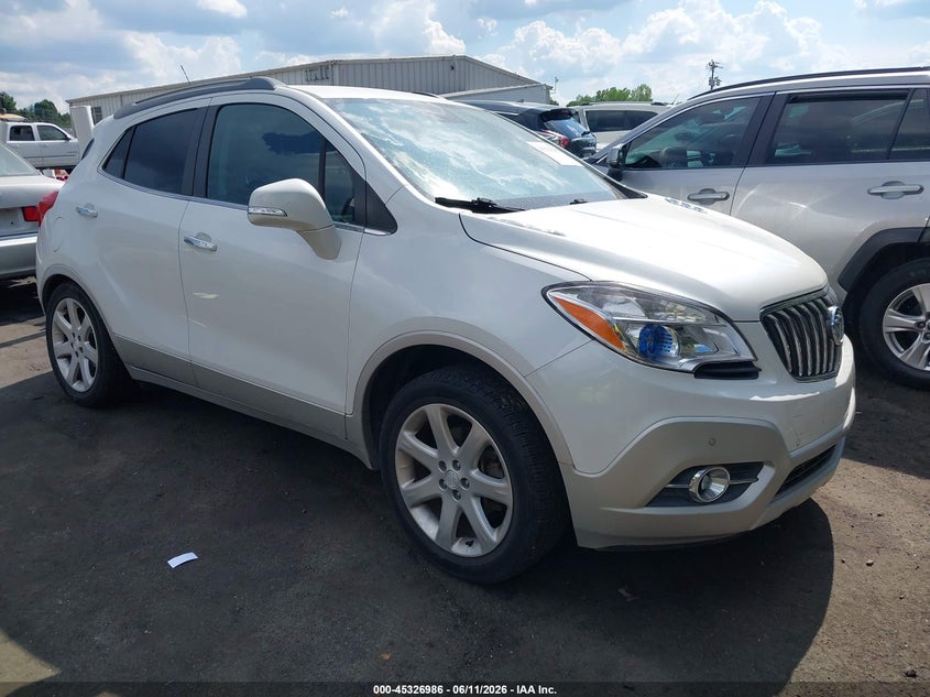 2015 Buick Encore VIN KL4CJDSB5FB252270 IAAI salvage auction — LEFT REAR, Salvage (North Carolina), sold $1,500 on 2026-07-16 (photo 1)