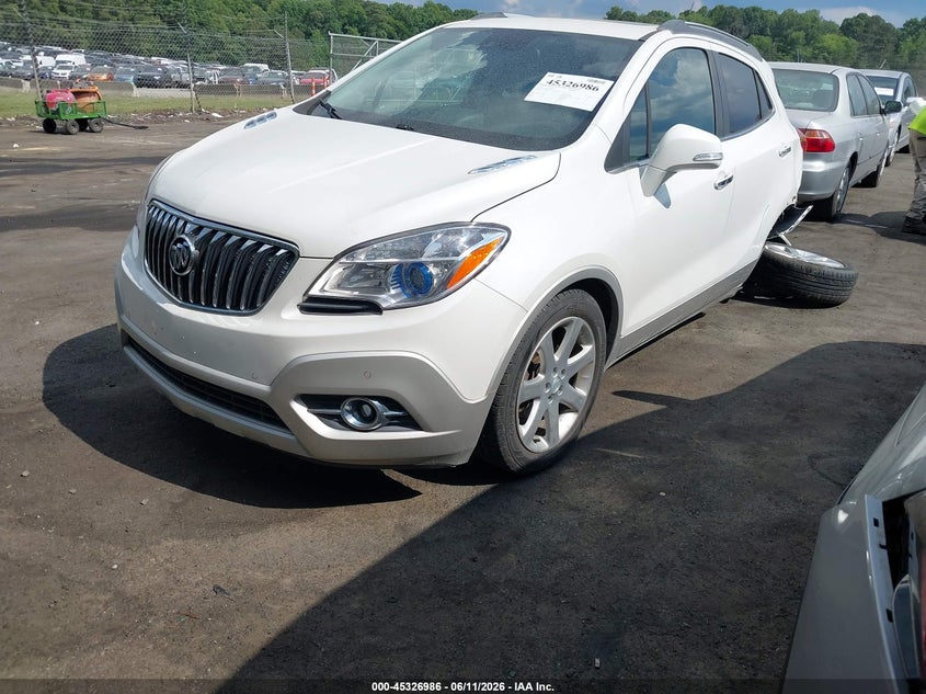 2015 Buick Encore VIN KL4CJDSB5FB252270 IAAI salvage auction — LEFT REAR, Salvage (North Carolina), sold $1,500 on 2026-07-16 (photo 2)