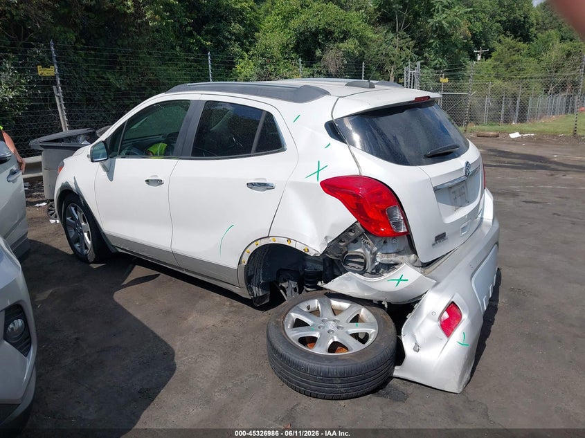 2015 Buick Encore VIN KL4CJDSB5FB252270 IAAI salvage auction — LEFT REAR, Salvage (North Carolina), sold $1,500 on 2026-07-16 (photo 3)