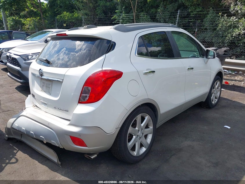 2015 Buick Encore VIN KL4CJDSB5FB252270 IAAI salvage auction — LEFT REAR, Salvage (North Carolina), sold $1,500 on 2026-07-16 (photo 4)