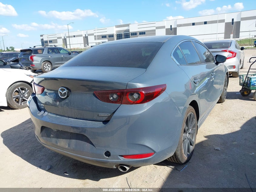 2023 Mazda 3 VIN 3MZBPBCM7PM363754 IAAI salvage auction — SIDE, Salvage Title, sold $9,100 on 2026-08-15 (photo 4)