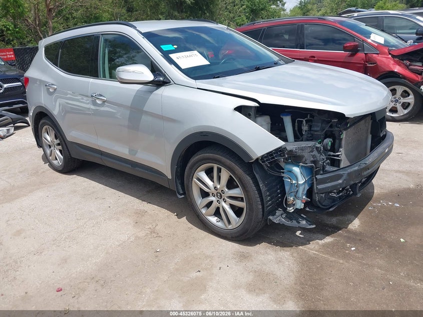 2014 Hyundai Santa fe VIN 5XYZU3LA2EG185123 IAAI salvage auction — FRONT END, Salvage (Kansas), sold $275 on 2026-07-08 (photo 1)