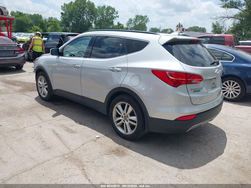 2014 Hyundai Santa fe VIN 5XYZU3LA2EG185123 IAAI salvage auction — FRONT END, Salvage (Kansas), sold $275 on 2026-07-08 (photo 3)