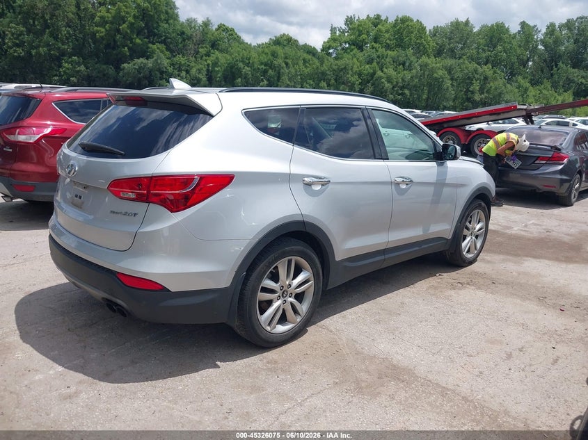 2014 Hyundai Santa fe VIN 5XYZU3LA2EG185123 IAAI salvage auction — FRONT END, Salvage (Kansas), sold $275 on 2026-07-08 (photo 4)