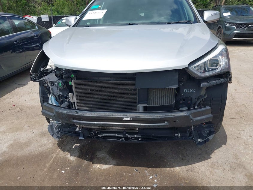 2014 Hyundai Santa fe VIN 5XYZU3LA2EG185123 IAAI salvage auction — FRONT END, Salvage (Kansas), sold $275 on 2026-07-08 (photo 6)