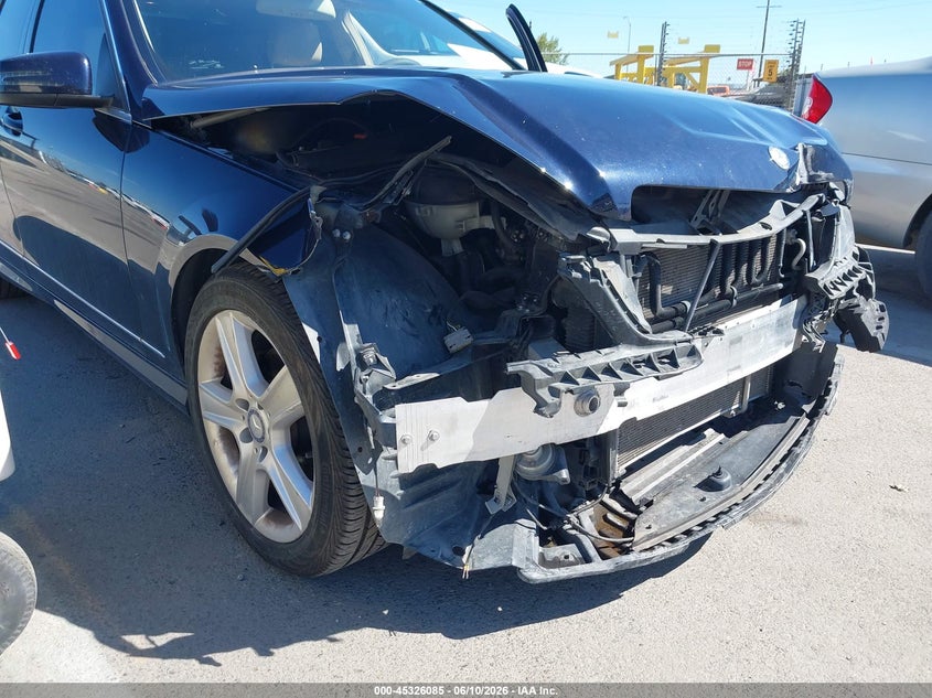 2011 Mercedes-benz C class VIN WDDGF5EBXBR136953 IAAI salvage auction — FRONT END, Salvage (California), sold $450 on 2026-07-21 (photo 6)