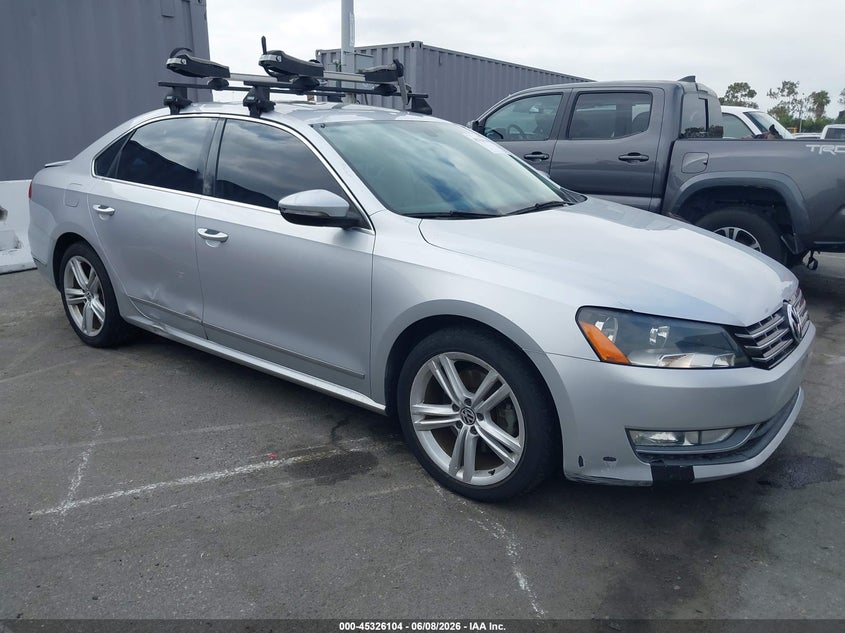 2012 Volkswagen Passat VIN 1VWCN7A37CC083300 IAAI salvage auction — NORMAL WEAR, Clear - Dealer Only (California), sold $1,025 on 2026-07-09 (photo 1)