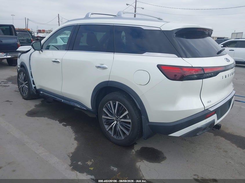 2023 Infiniti Qx60 VIN 5N1DL1GS6PC348606 IAAI salvage auction — FRONT & REAR, Salvage Title, sold $14,550 on 2026-07-22 (photo 3)
