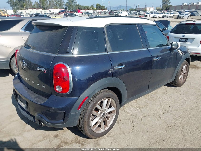 2013 Mini Countryman VIN WMWZC3C55DWP24855 IAAI salvage auction — UNKNOWN, Clear - Dealer Only (California), sold $775 on 2026-07-08 (photo 4)