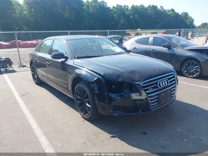 2011 Audi A8 VIN WAURVAFD6BN005554 IAAI salvage auction — RIGHT FRONT, Salvage (Idaho), sold $825 on 2026-07-08 (photo 1)