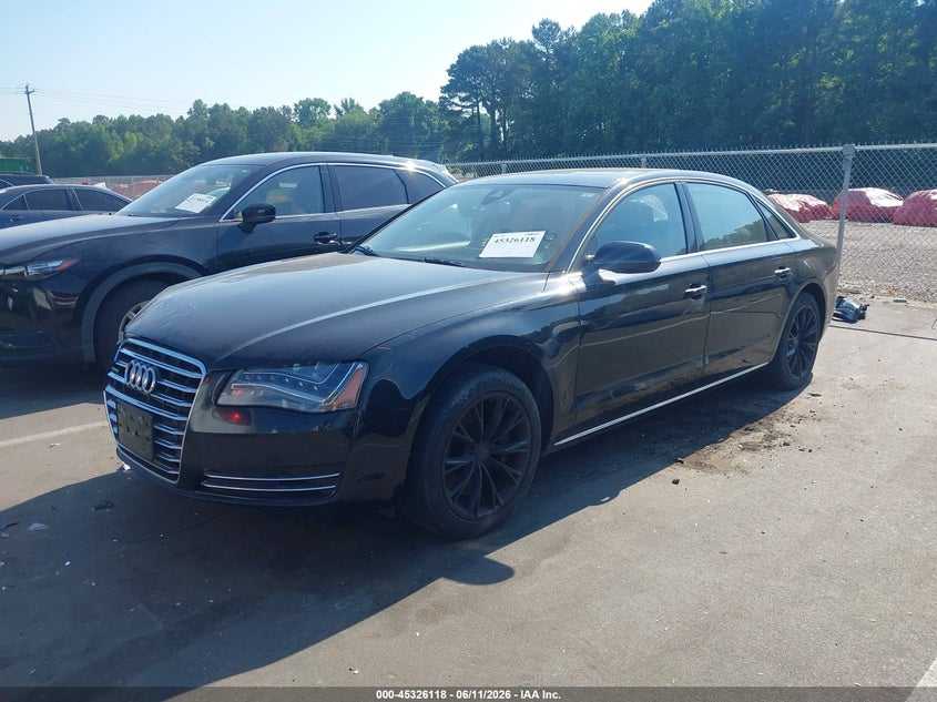 2011 Audi A8 VIN WAURVAFD6BN005554 IAAI salvage auction — RIGHT FRONT, Salvage (Idaho), sold $825 on 2026-07-08 (photo 2)