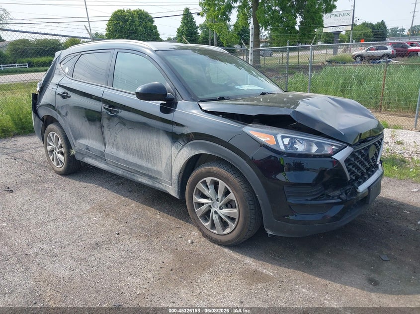 2019 Hyundai Tucson VIN KM8J3CA42KU965027 IAAI salvage auction — FRONT END, Salvage Title, sold $2,025 on 2026-07-23 (photo 1)