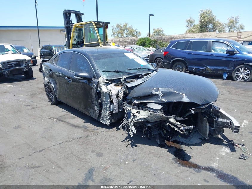 2012 Lexus Is VIN JTHBF5C2XC5180482 IAAI salvage auction — FRONT & REAR, Salvage Title, sold $175 on 2026-07-10 (photo 1)