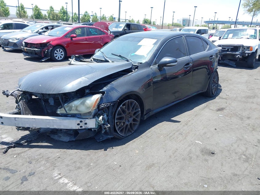 2012 Lexus Is VIN JTHBF5C2XC5180482 IAAI salvage auction — FRONT & REAR, Salvage Title, sold $175 on 2026-07-10 (photo 2)